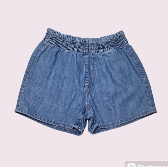 H&M Girls Loose Fit Jean Shorts Size 6-7 - Picture 1 of 2